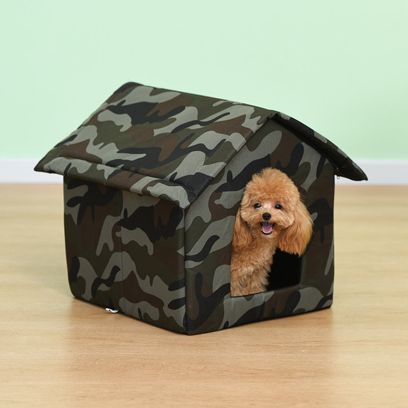 Waterproof Oxford Cloth Outdoor Cat and Dog Kennel